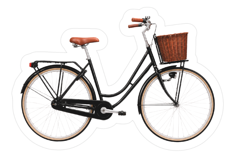 Die cut sticker - bicycle