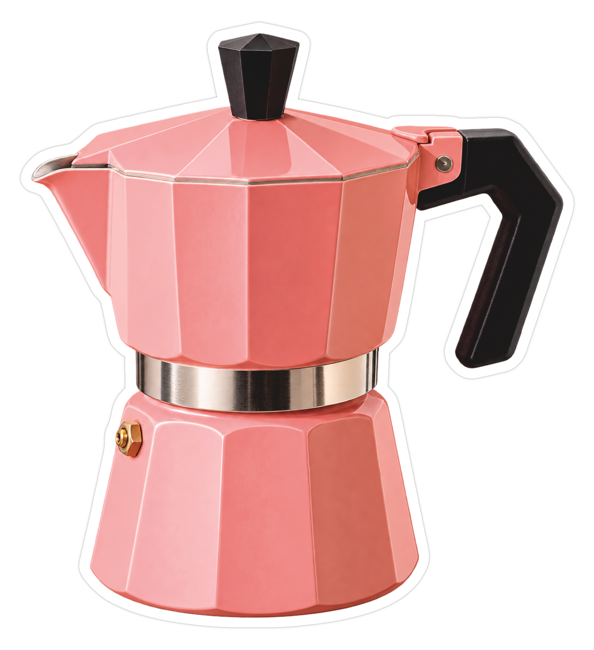 Die cut sticker - Pink coffee maker