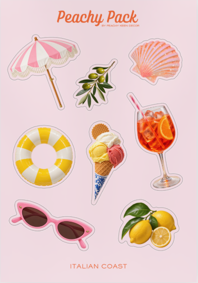 Sticker Sheet - Italian Coast