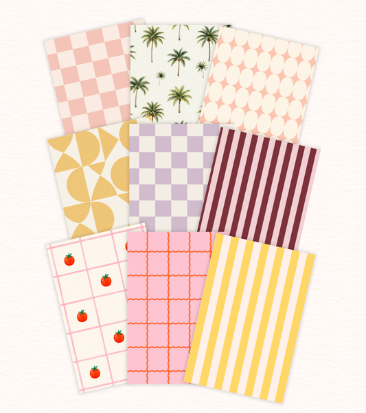 Paper pack - 9 sheets