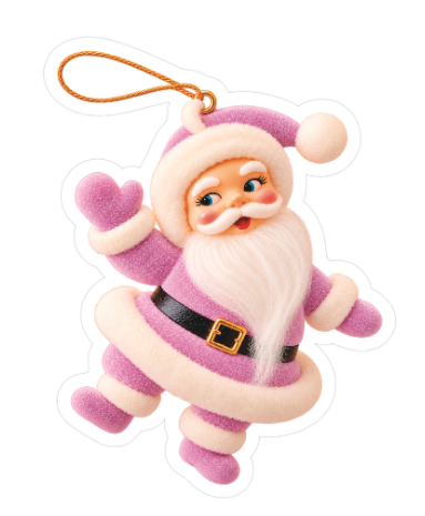 Die cut sticker - santa